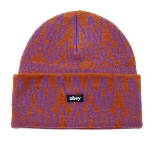 I ACCEPT OFFERS!  Obey Unisex Beanie. NWOT. Purple/Orange.